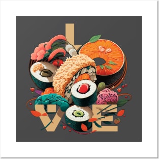 Love Sushi Posters and Art